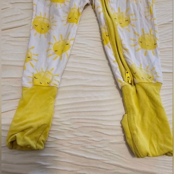 Little Sleepies Sunshine Yellow Kids One Piece Pijama - Picture 2 of 6